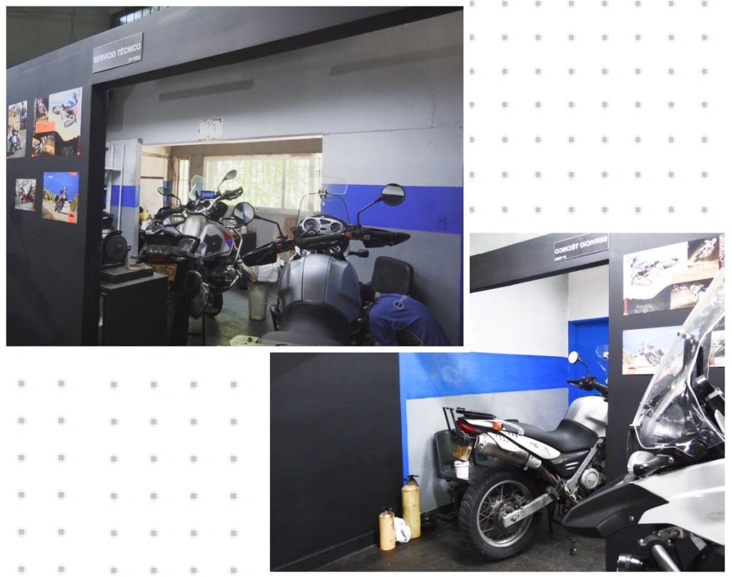 Motos esperando para entrar a servicio técnico en spamotors